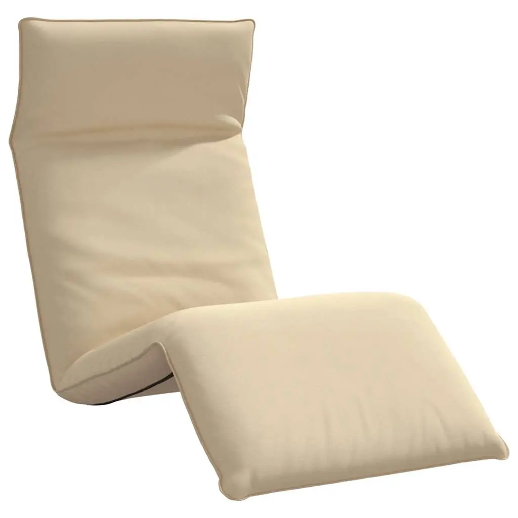 Folding Sun lounger Beige 175x54x8.5 cm Oxford Fabric 4019749 - Furniture