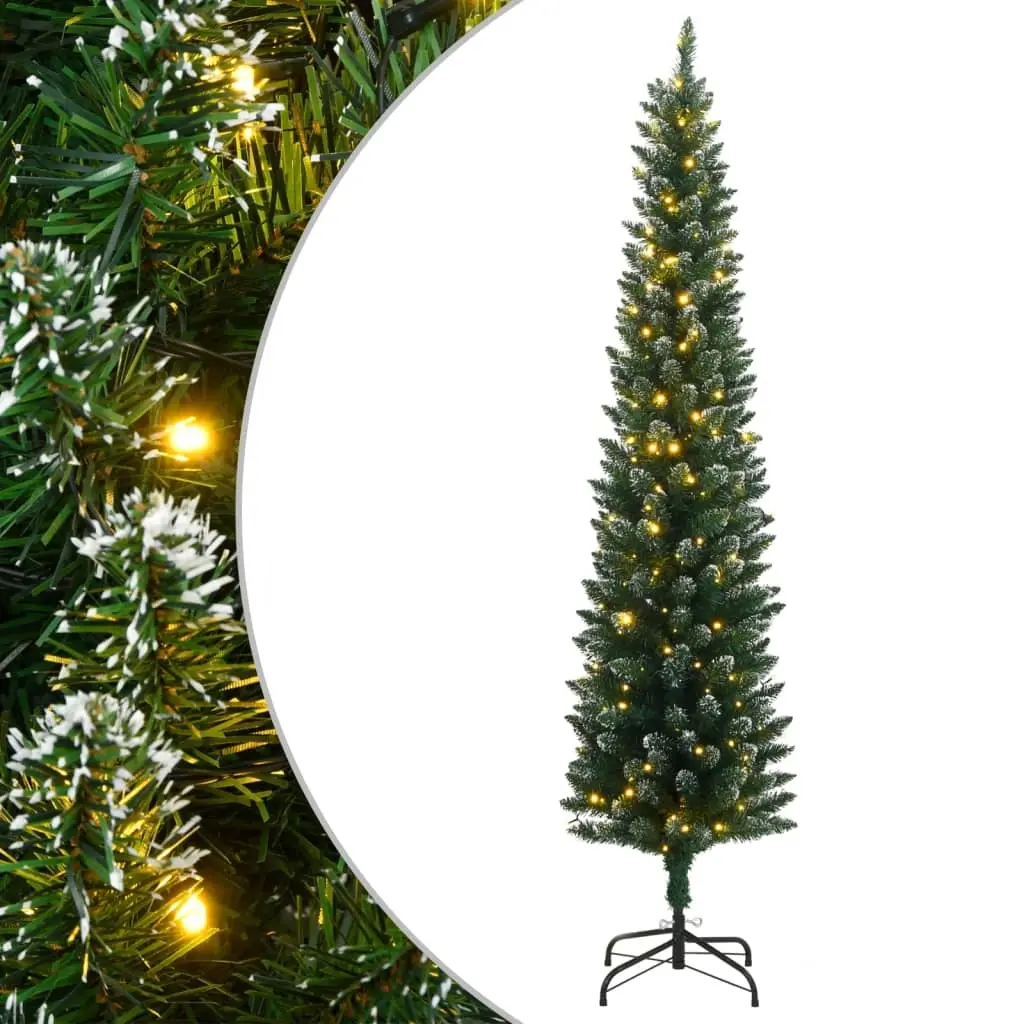 Artificial Slim Christmas Tree 150 LEDs 150 cm 3315759 - Home & Garden