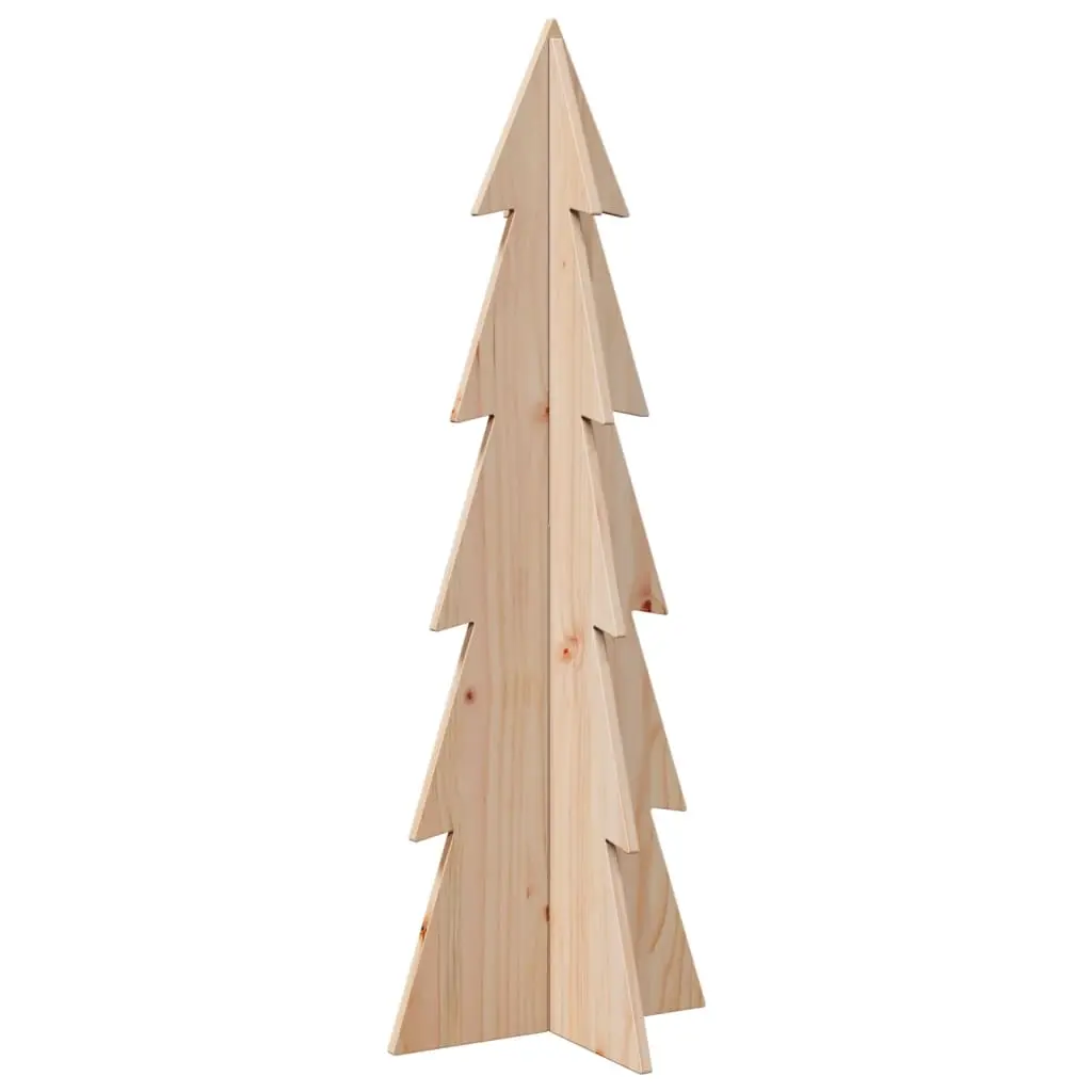 Wooden Christmas Tree for Decoration 112 cm Solid Wood Pine 858171 - Home & Garden