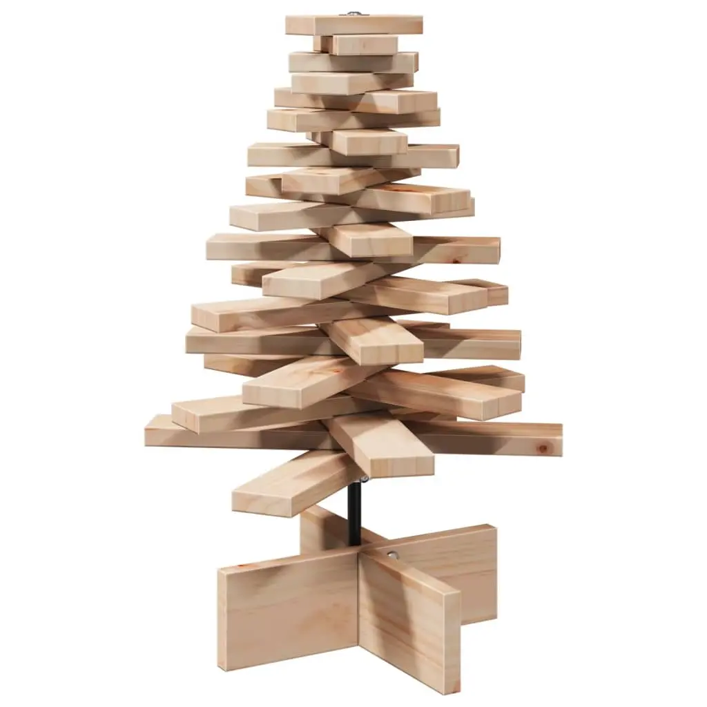 Wooden Christmas Tree for Decoration 60 cm Solid Wood Pine 858198 - Home & Garden