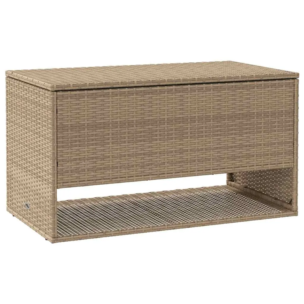 Outdoor Cushion Box Beige 100x55x55.5 cm Poly Rattan 4104144 - Furniture