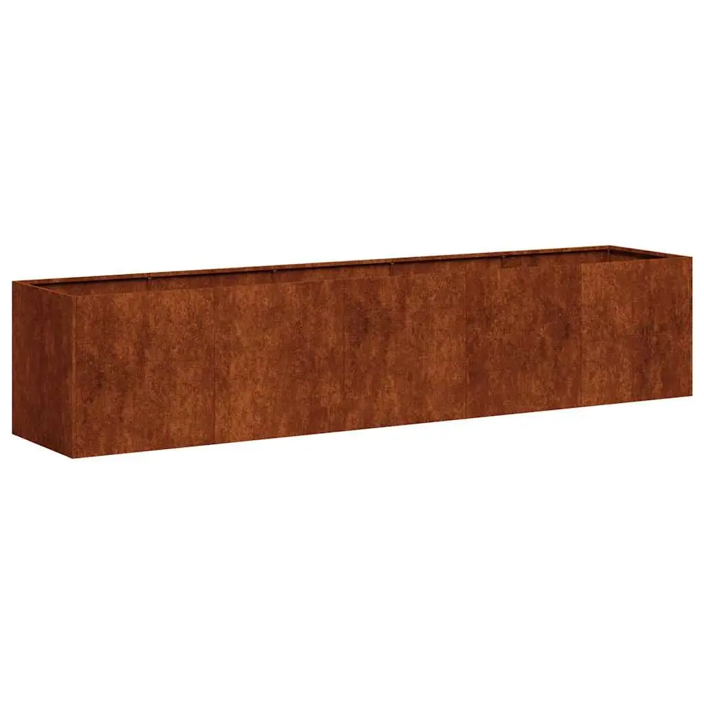 Planter Rusty 200x40x40 cm Weathering Steel 860688 - Best Sellers From $10