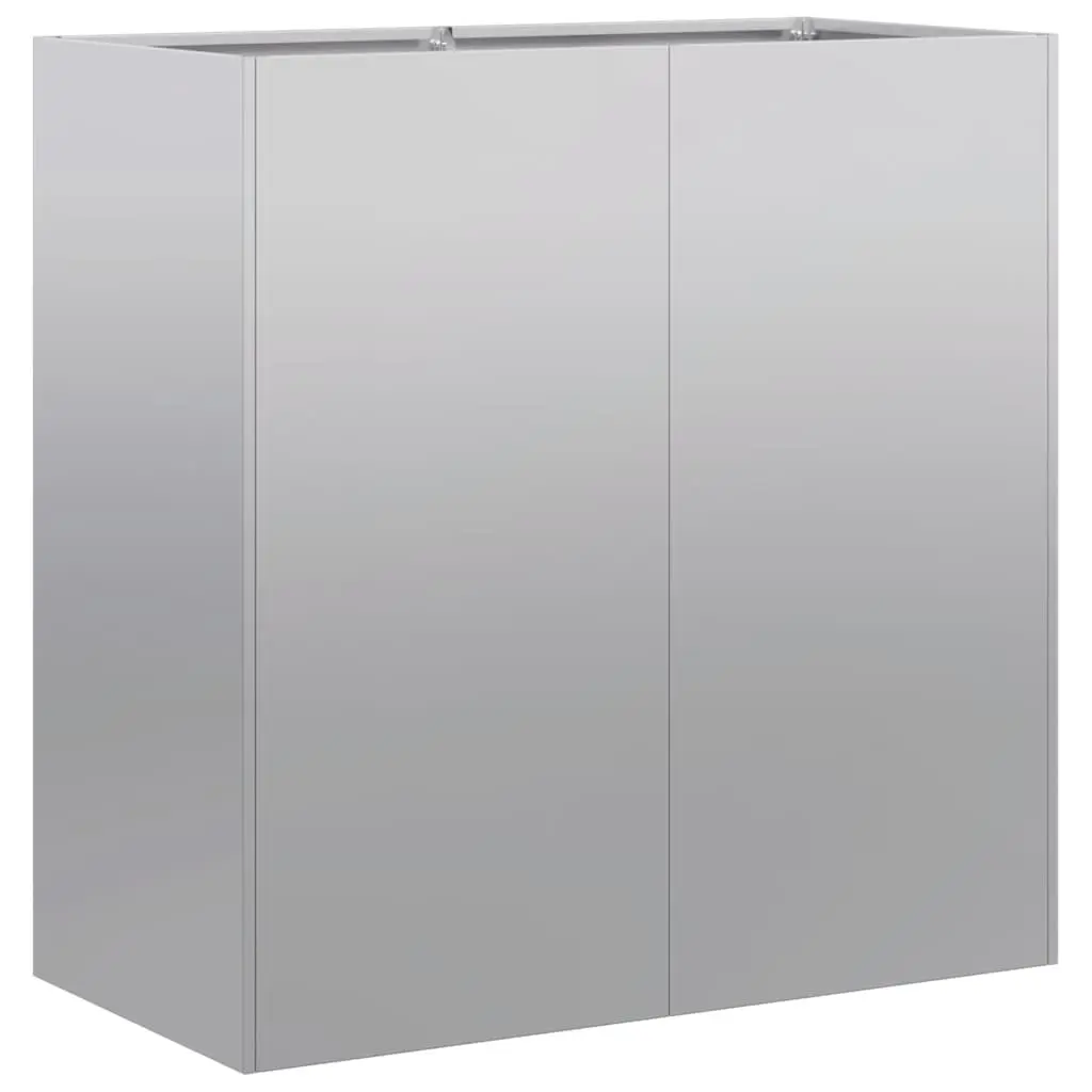 Planter 80x40x80 cm Galvanised Steel 860715 - Home & Garden