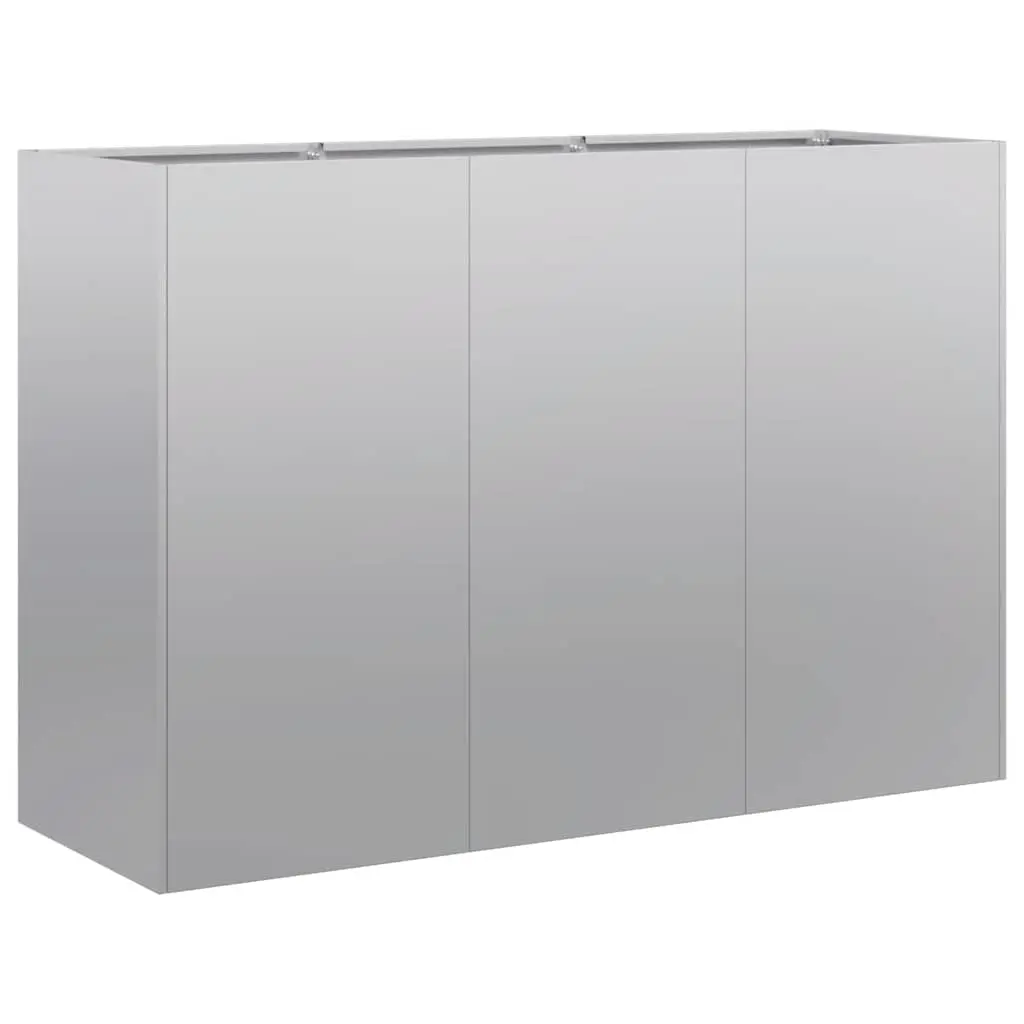 Planter 120x40x80 cm Galvanised Steel 860722 - Home & Garden