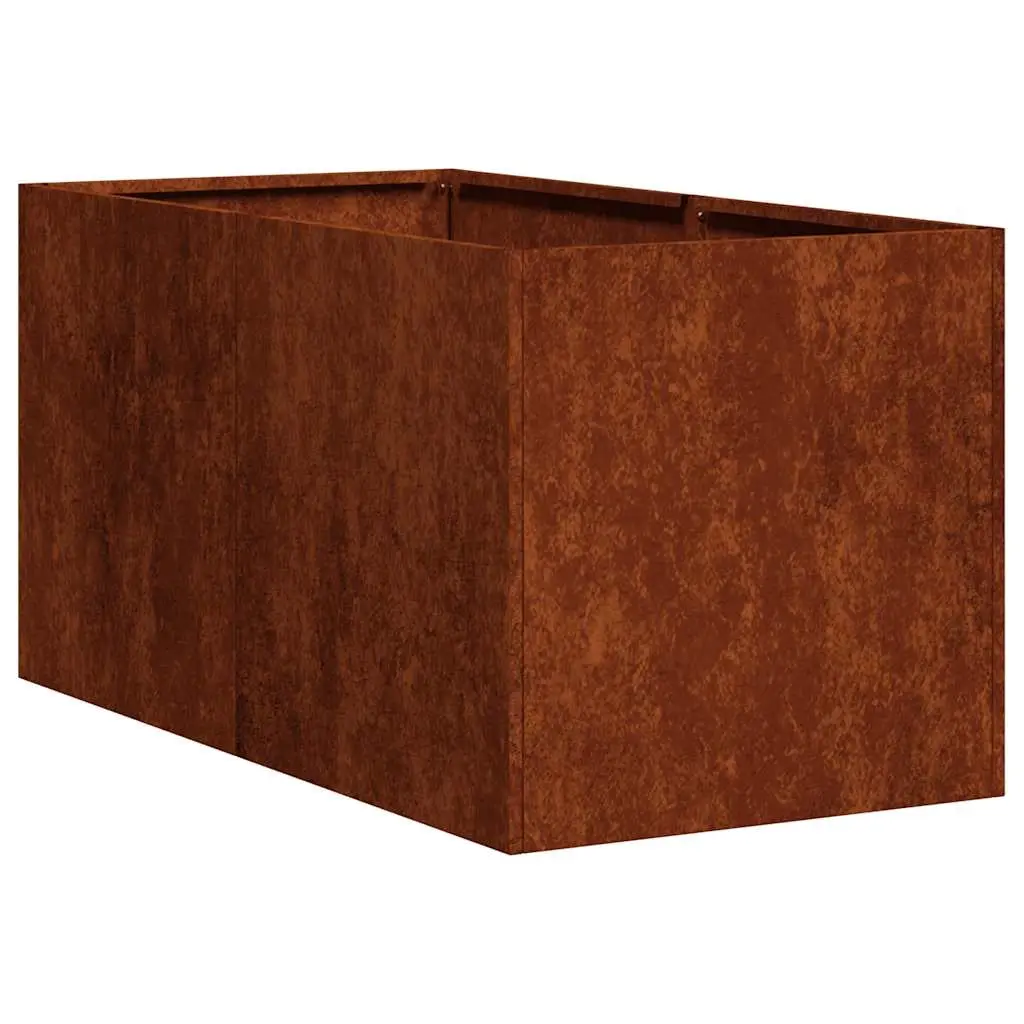 Planter Rusty 40x80x40 cm Weathering Steel 860737 - Home & Garden
