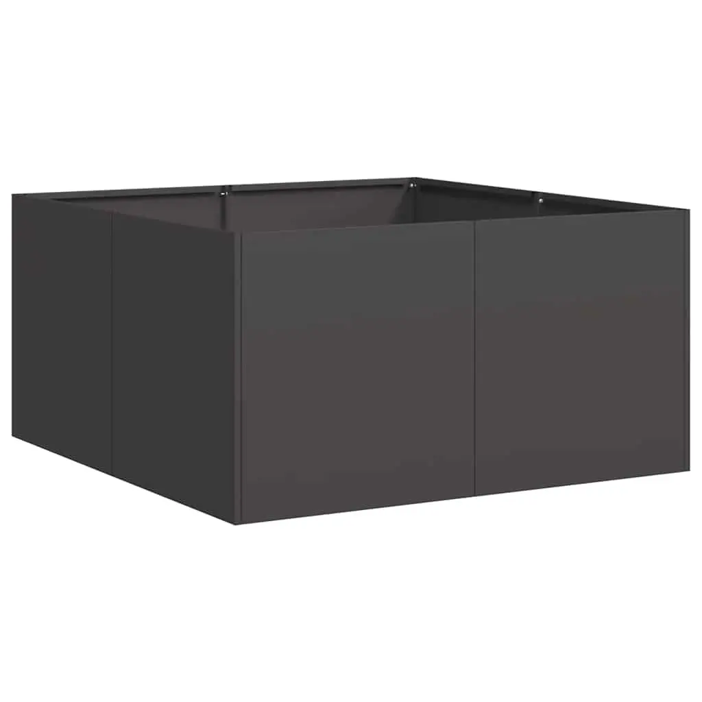 Planter Black 80x80x40 cm Cold-rolled Steel 860738