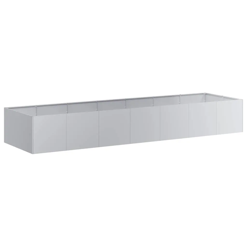 Planter 280x80x40 cm Galvanised Steel 860764 - Home & Garden