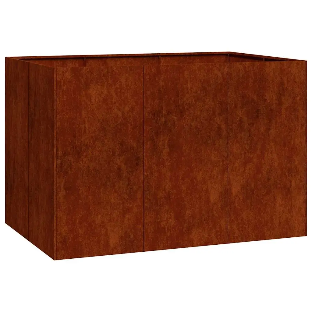 Planter Rusty 120x80x80 cm Weathering Steel 860793 - Home & Garden