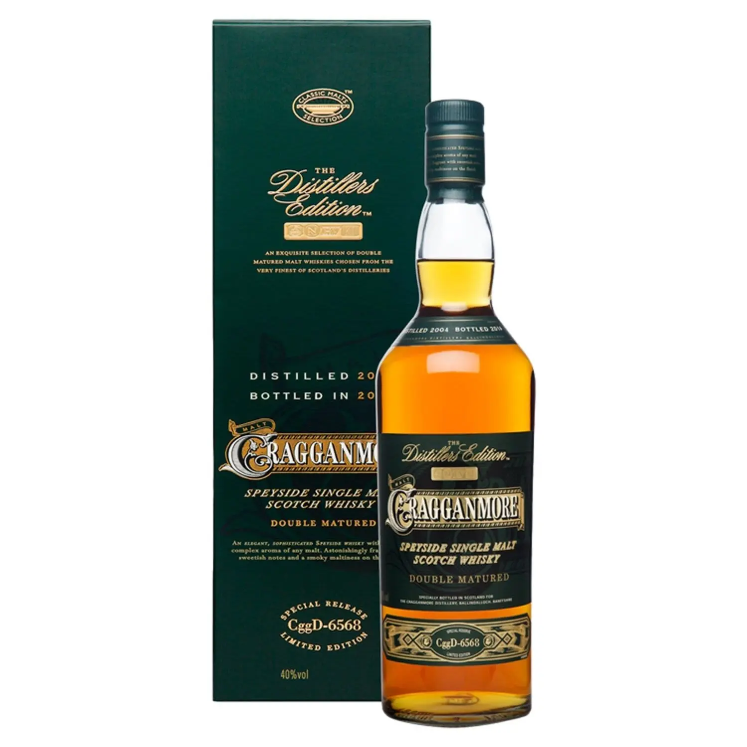 Cragganmore Distillers Edition Double Matured Single Malt Scotch Whisky 700ml - Alcohol
