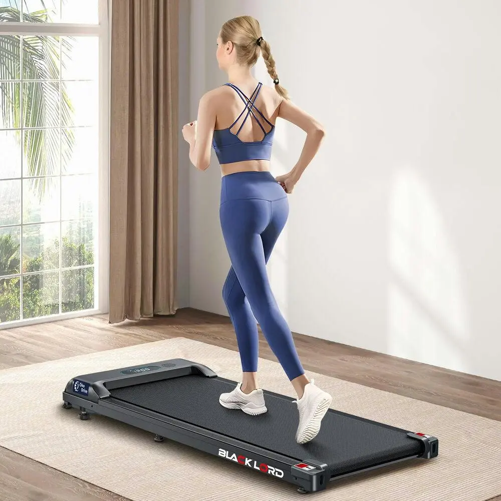 Black Lord Treadmill Electric Walking Pad Home Office Gym Fitness - Sports & Outdoor