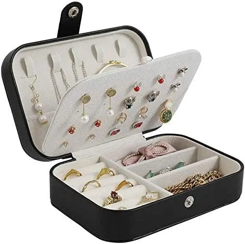 Portable Travel Jewelry Case (Black) - Jewellery