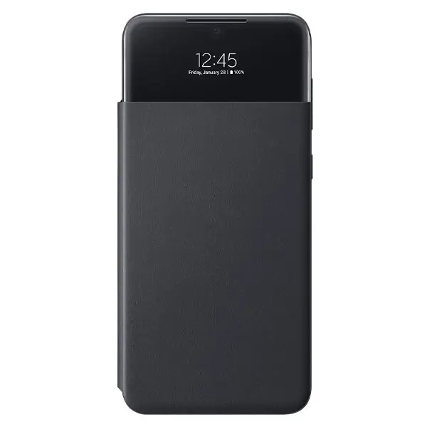 Samsung Smart S View Wallet Cover (Suits Galaxy A33 5G) - Black