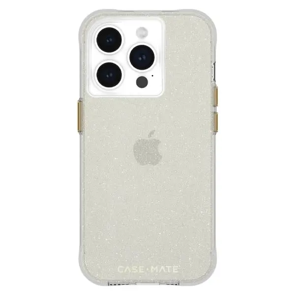 Case-Mate Sheer Crystal Case (Suits iPhone 15 Pro) - Gold