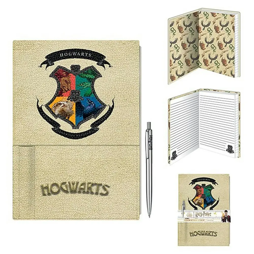 Wizarding World Harry Potter Intricate houses Premium Notebook With Pen Set - Office