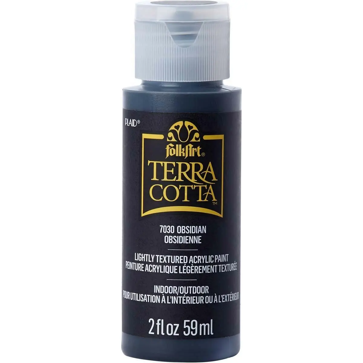 Plaid FolkArt Terra Cotta 59ml Acrylic Art/Craft Paint Obsidian Textured Finish - Hobbies