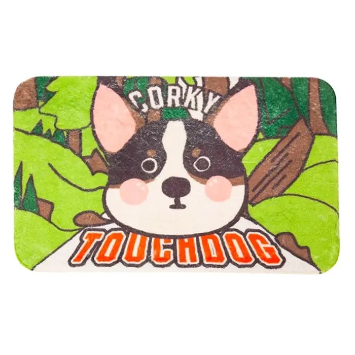 Touchdog 50cm Rectangle Gripped Pet/Cat/Dog Soft Resting Sleeping Mat/Pad Corgi - Pets