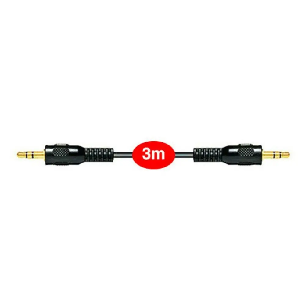 Sansai 3m Stereo AUX/Cable Audio 3.5mm Male to Male/Auxiliary Cord/Extension - Electronics