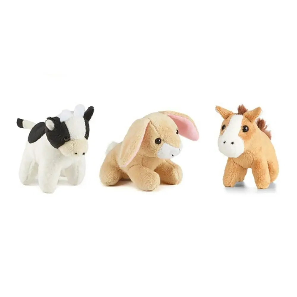 3x Living Nature Farm Mini Animal Buddies Toy Plush 9cm Kids/Child 10y+ Assorted - Toys & Games