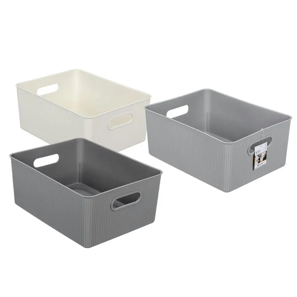 3x Boxsweden Kaia Storage Tray 38cm Home Office Room Desk Organiser Basket Asst - Home & Garden