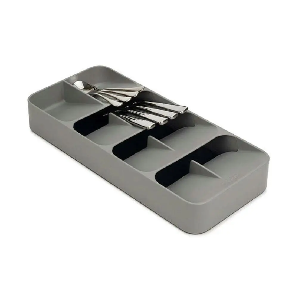 Joseph & Joseph DrawerStore Large Compact Kitchen Cutlery Storage Organiser Grey - Home & Garden