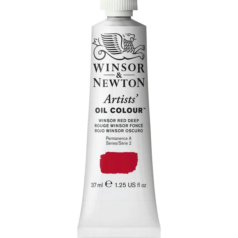 Winsor & Newton Artists Oil Colour 37ml Art Paint Tube Winsor Red Deep Series 2 - Hobbies