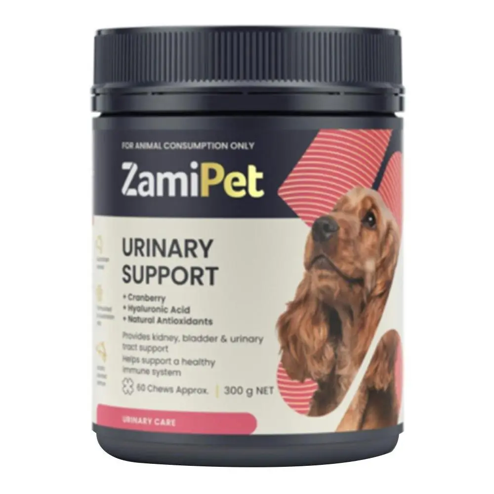 ZAMIPET Urinary Support Chews for Dogs 300 GM 60 Chews - Pets