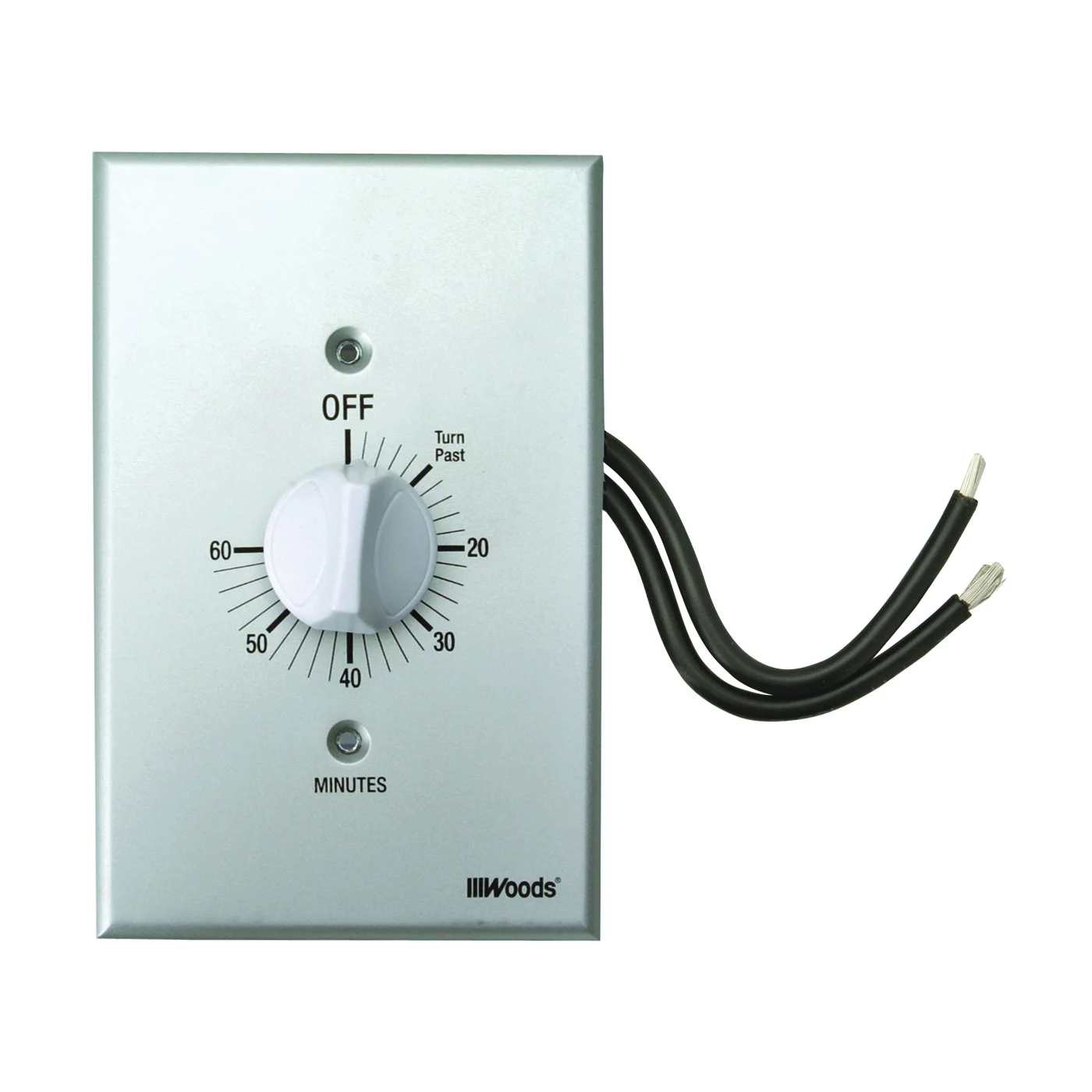 59719 Countdown Timer, 20 A, 125 V, 2500 W, 60 min Time Setting, Gray - Woods