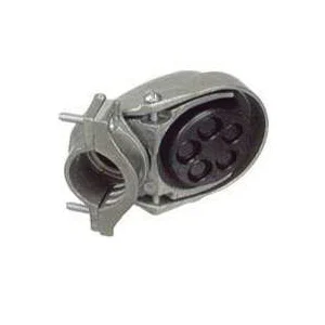 58030 Service Entrance Cap, Clamp, Aluminum, 6.438 in H x 8.109 in W x 6.375 in D - Halex