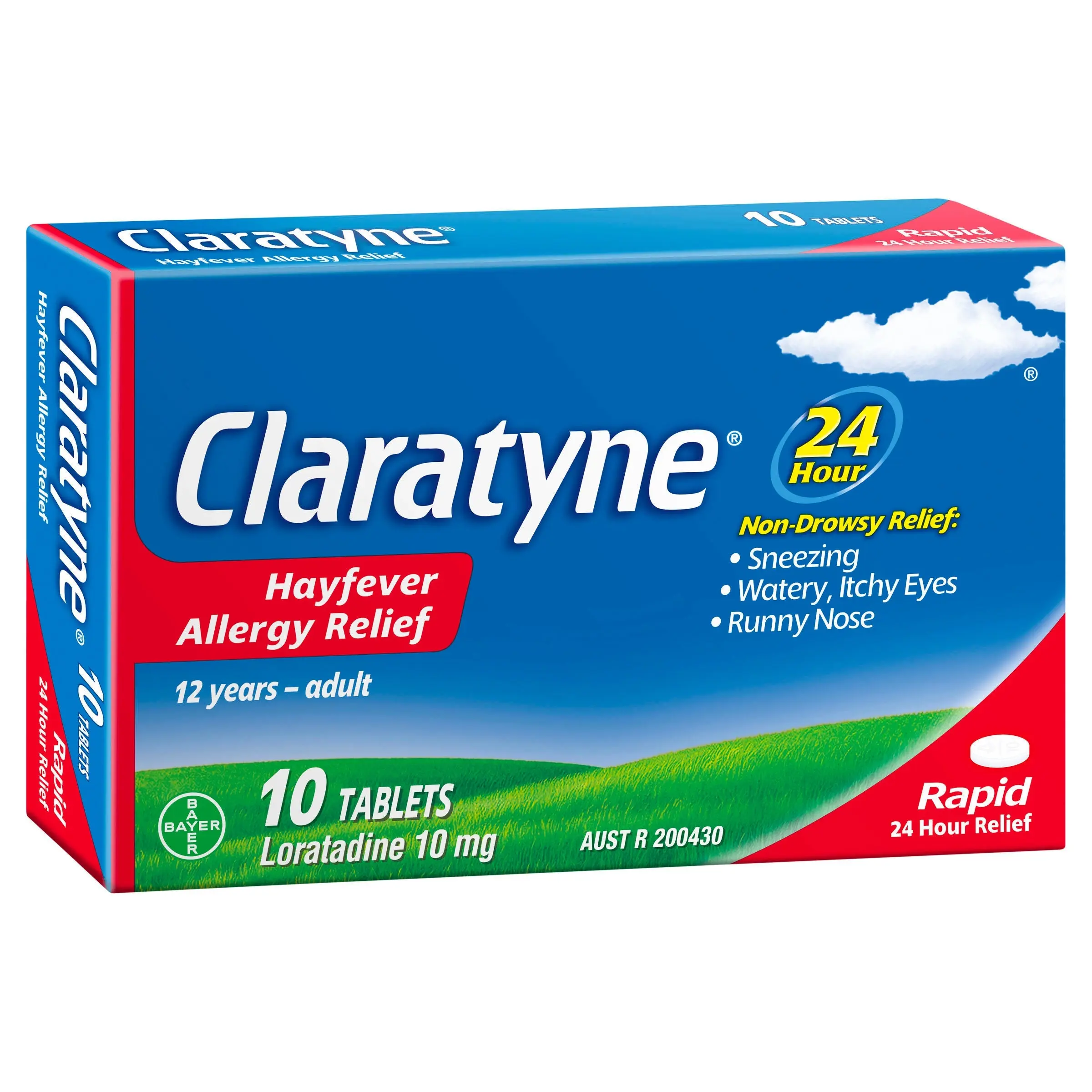 Claratyne Hayfever Allergy Relief Antihistamine 10 Tablets - Health
