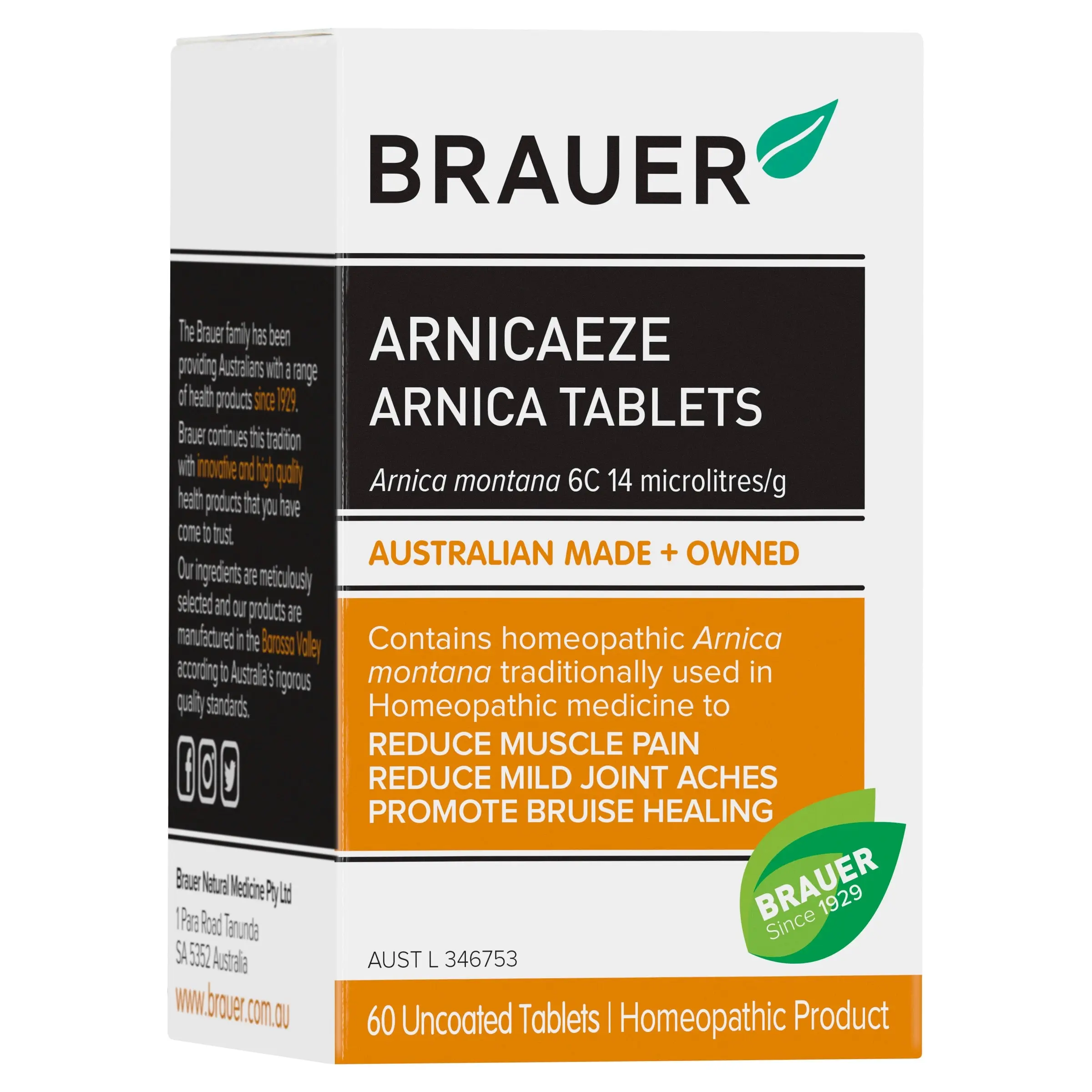 Brauer Arnicaeze 60 Tablets - Health