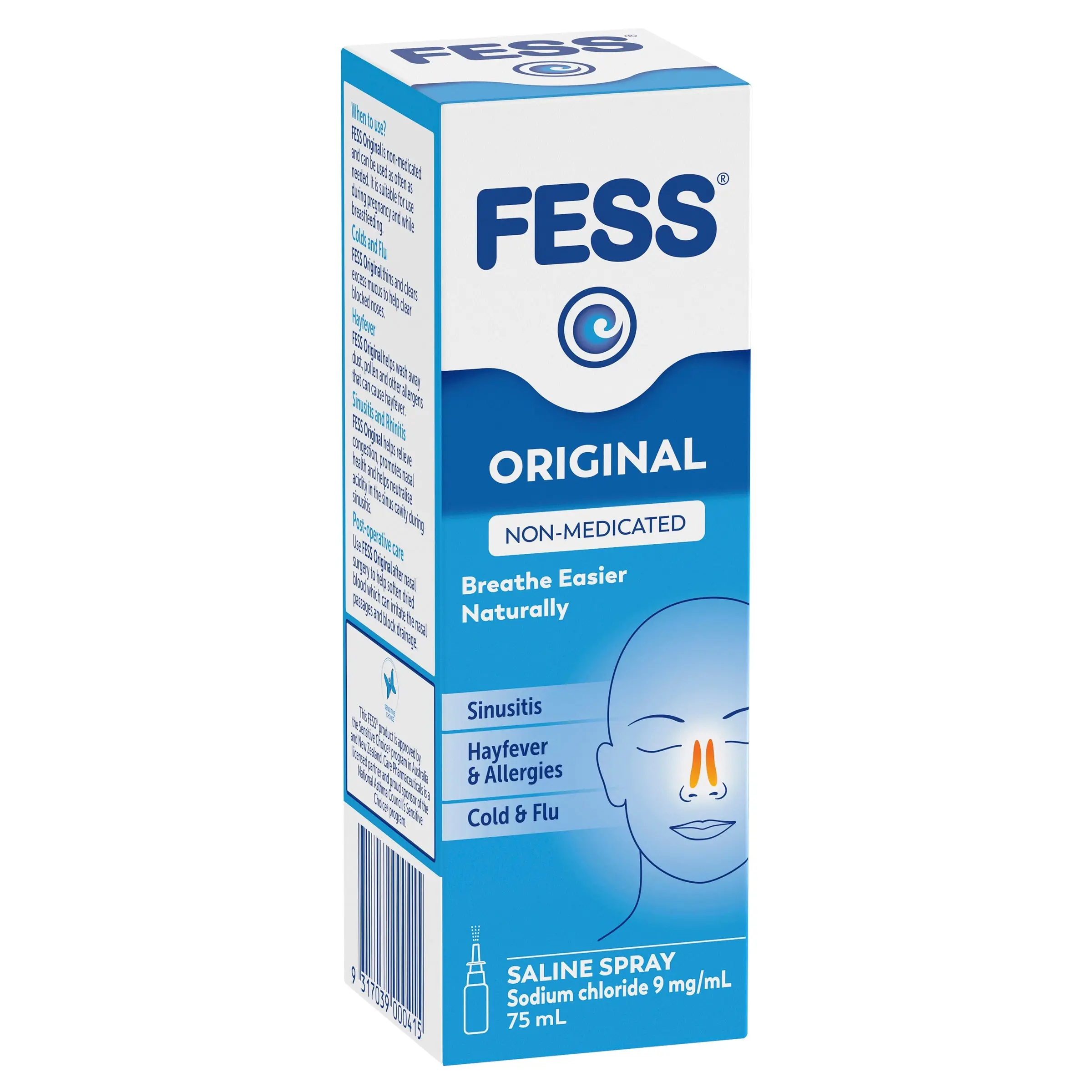 Fess Nasal Spray 75ml - Health