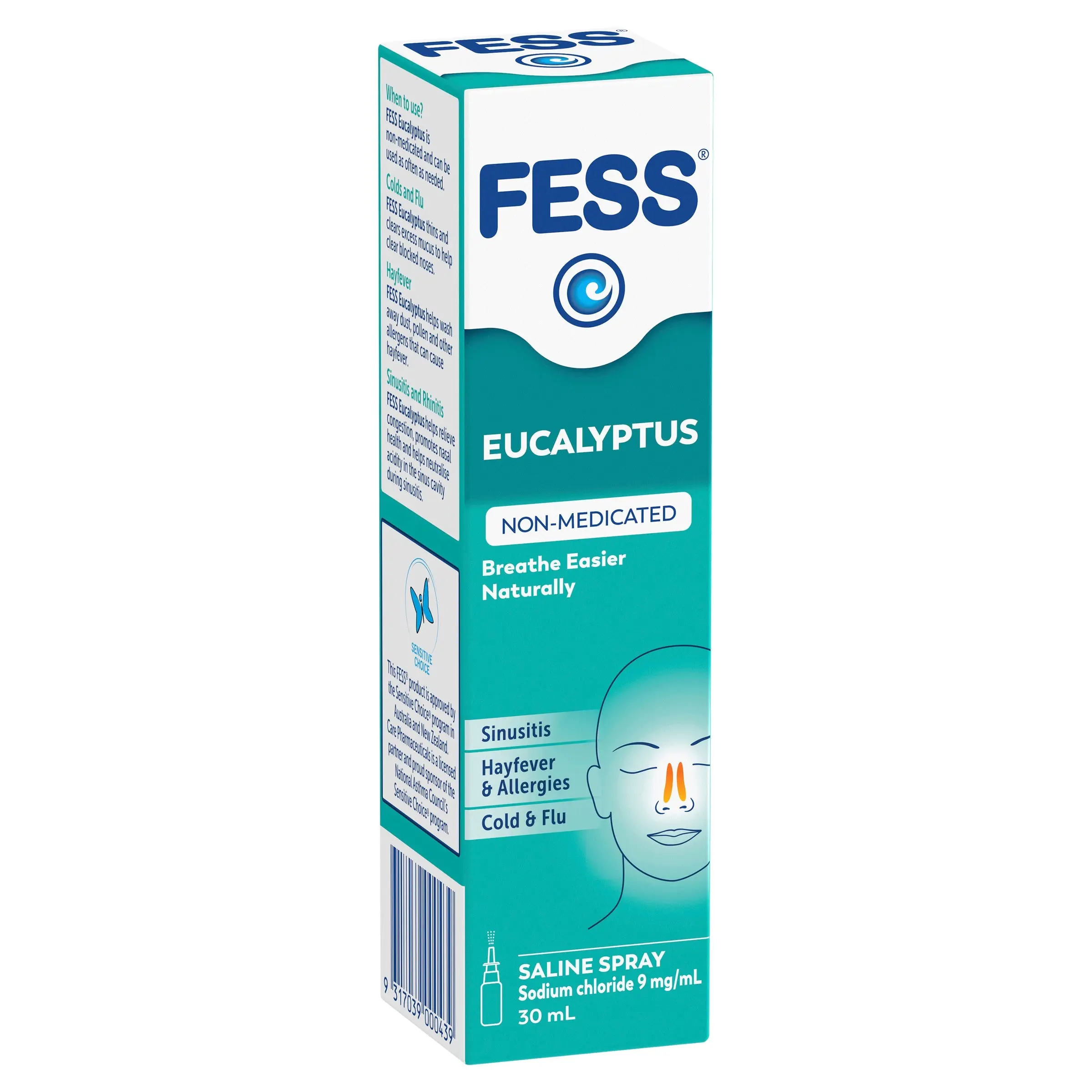 Fess Eucalyptus Nasal Spray 30ml - Health