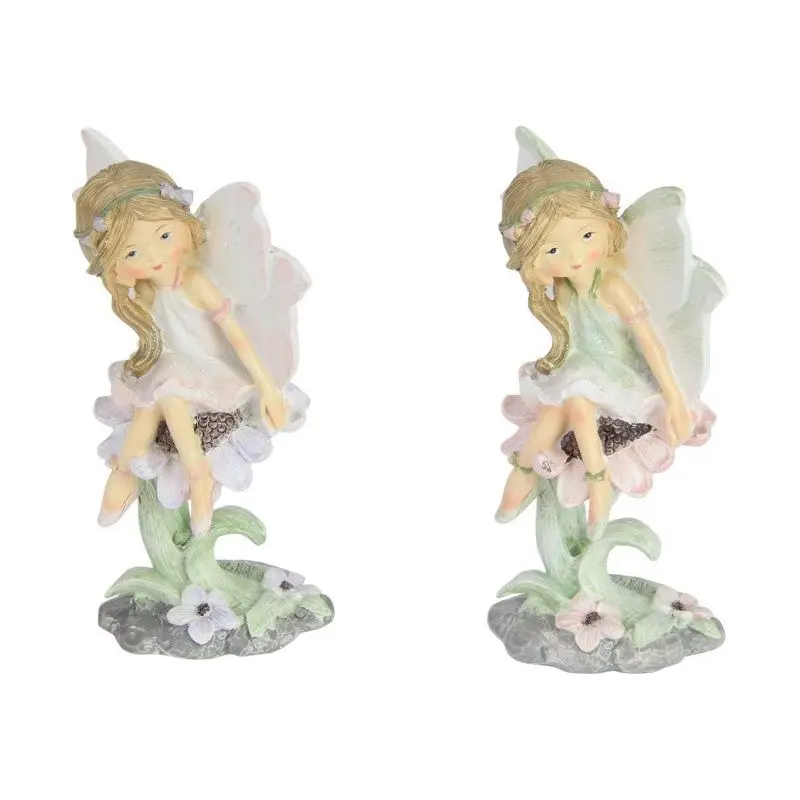 Fairy Sitting on Flower - Home & Garden
