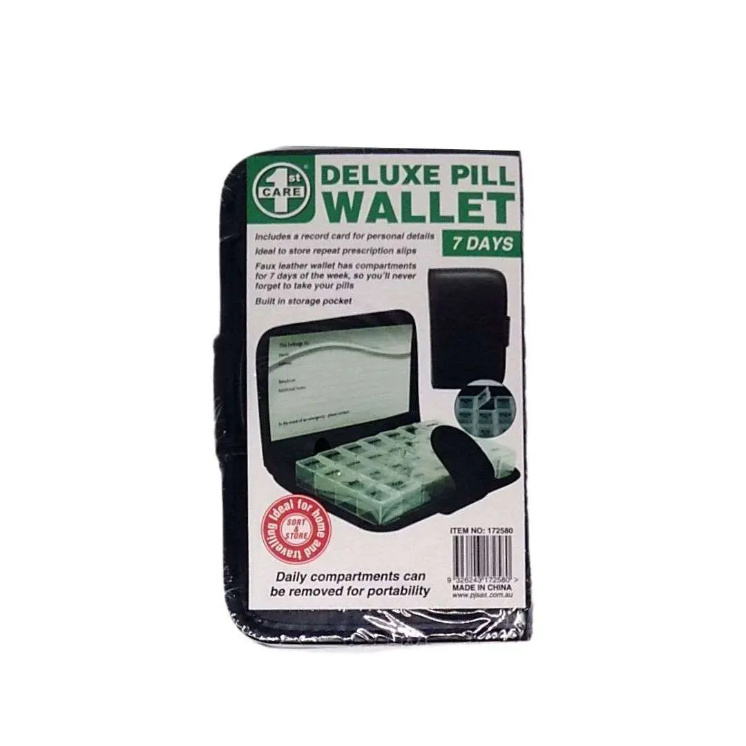 Pill Wallet Deluxe 7 Day Organiser - Health