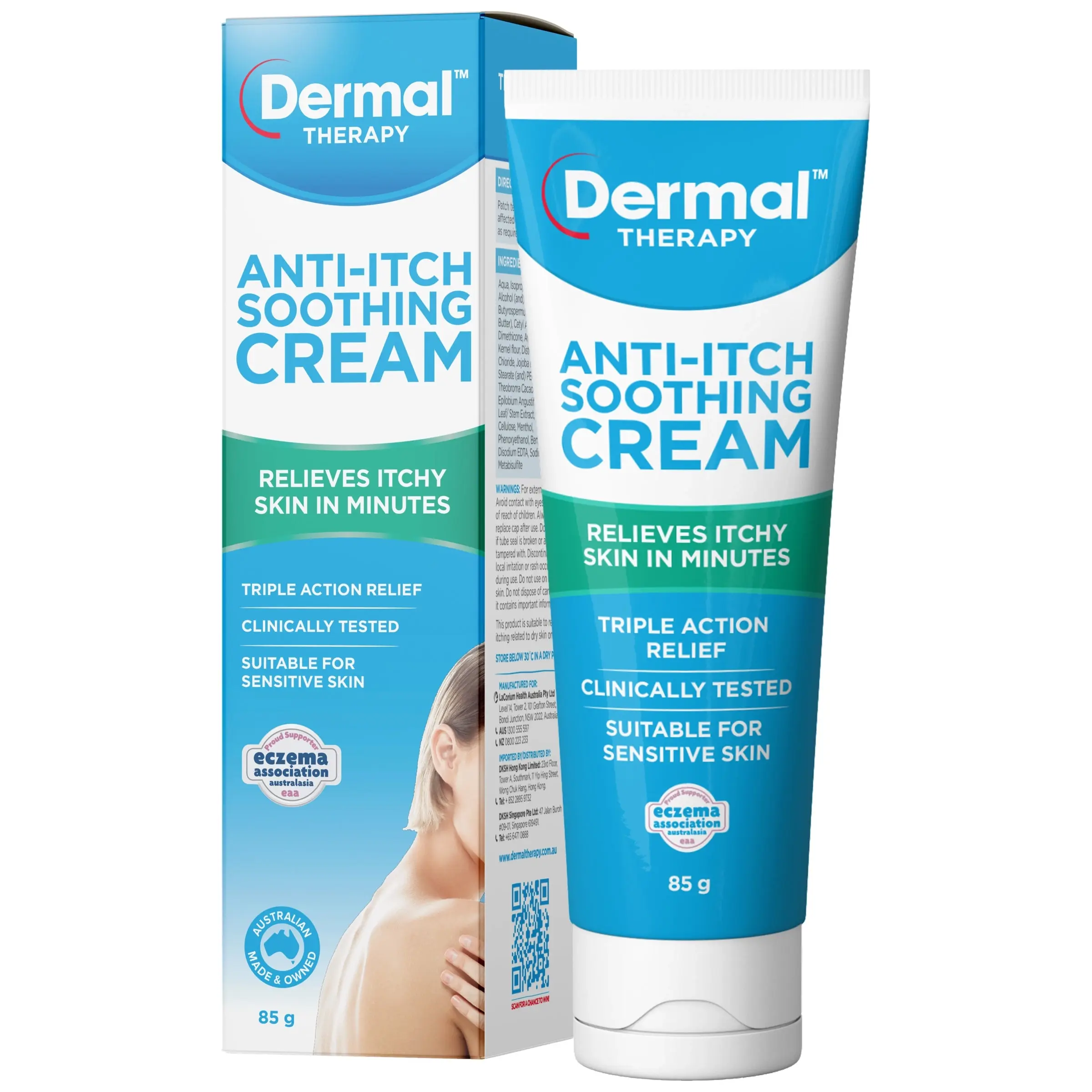 Dermal Therapy Anti Itch Soothing Cream 85g - Health