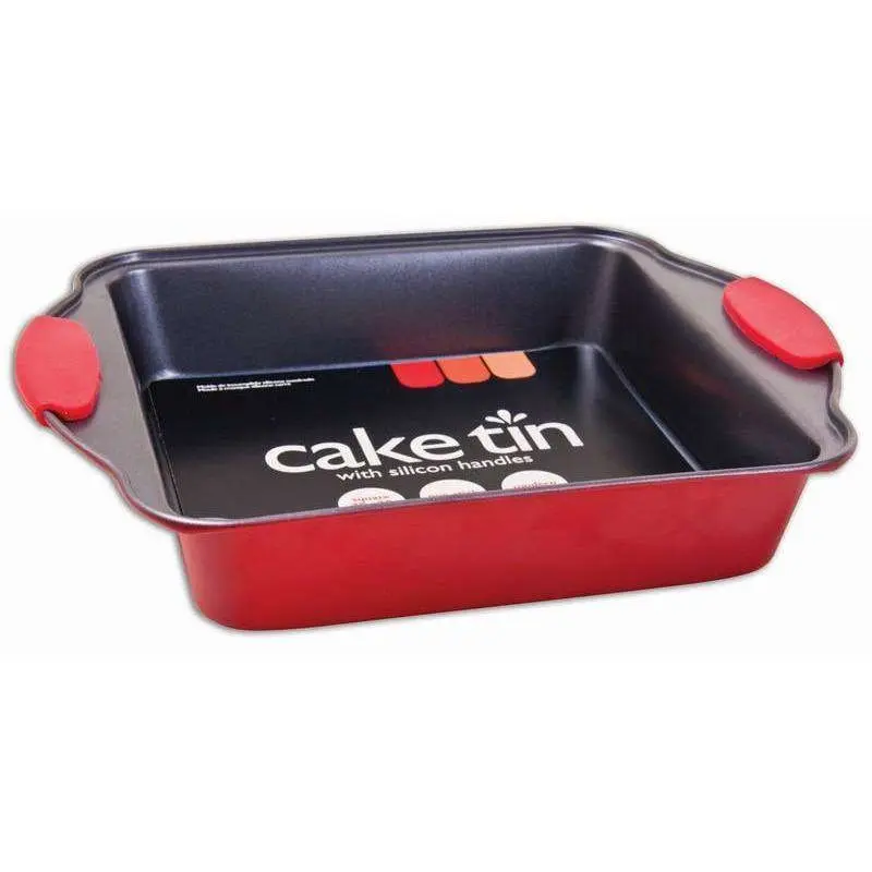 Square Cake Pan - Silicone Handles