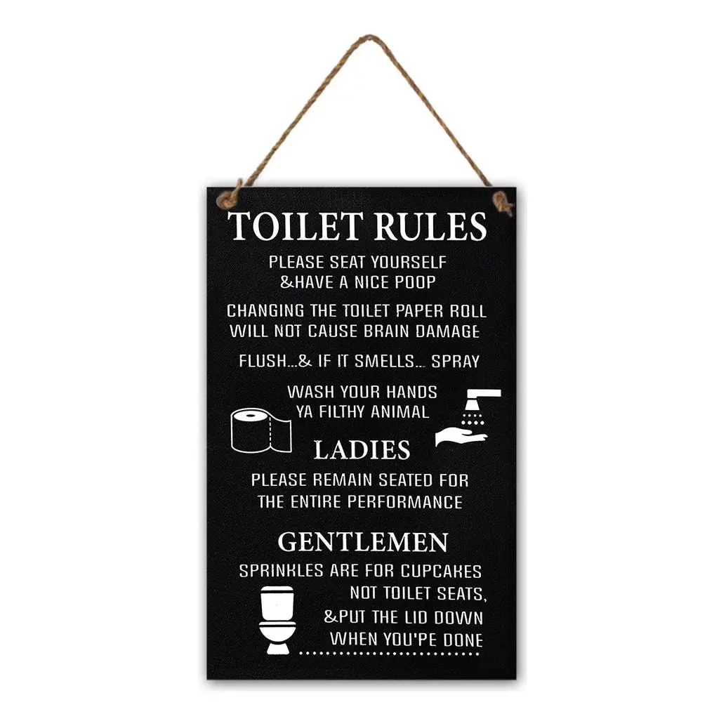 Wall Hanging - Toilet Rules
