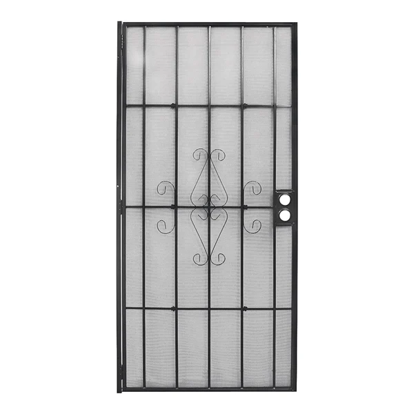 32 in x 80 in, Regal, Black, Steel, Security Door - Precision