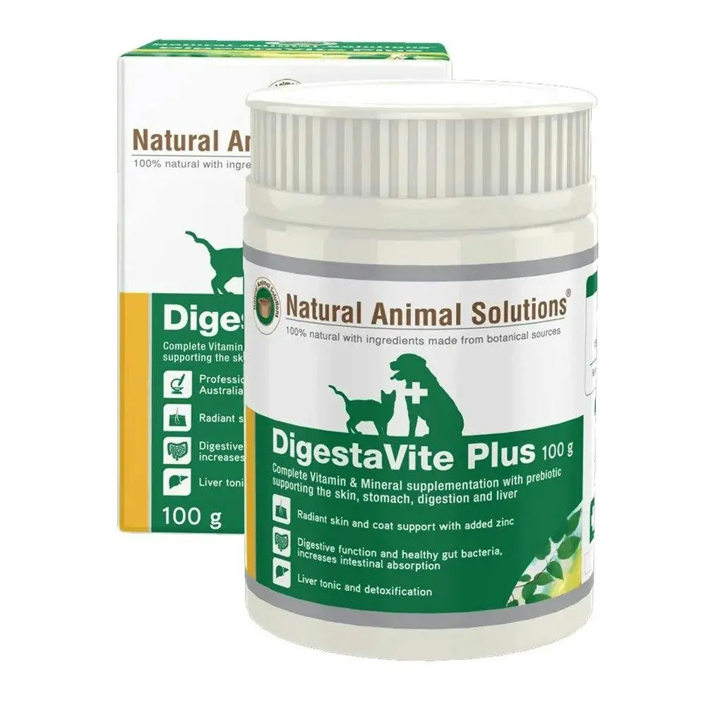 NATURAL ANIMAL SOLUTIONS Digestavite Plus 100 Gms - Pets