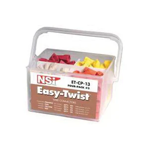 Easy-Twist ET-CP-13 Wire Connector, Thermoplastic Housing Material, Orange/Red/Tan/Yellow