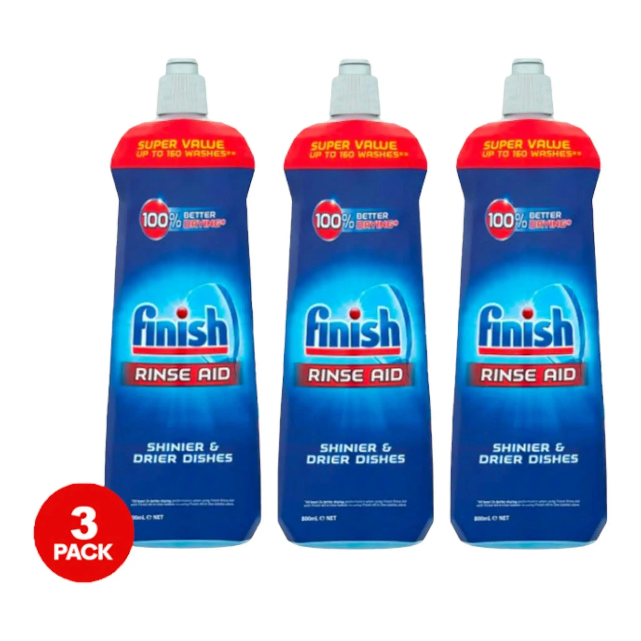3 Pack Finish Rinse and Shine Aid 800ml - Supermarket Specials