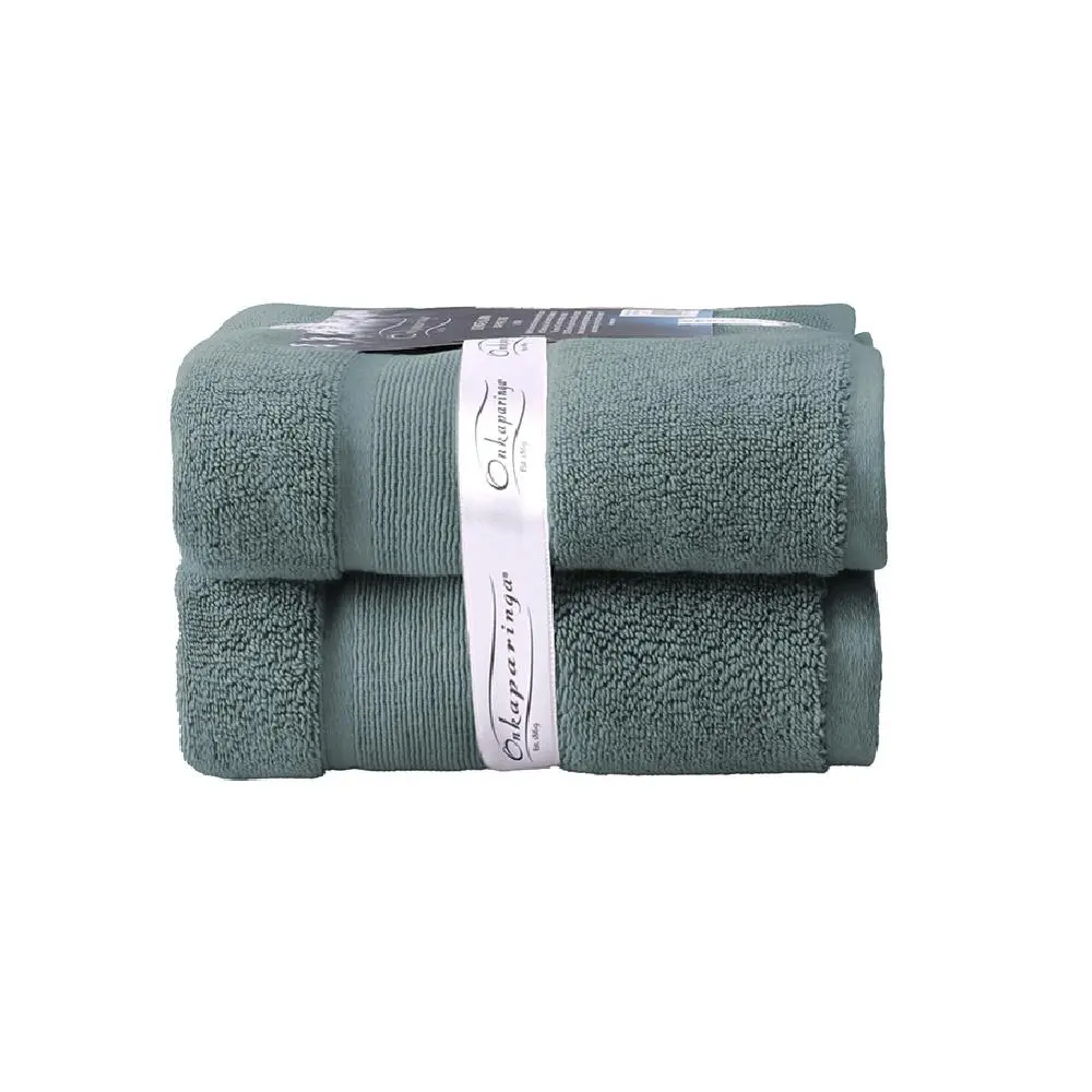 2PK Ultimate Alanya Turkish Cotton Bath Mat/Towel 850Gsm Highly Absorbant Slate - Home & Garden