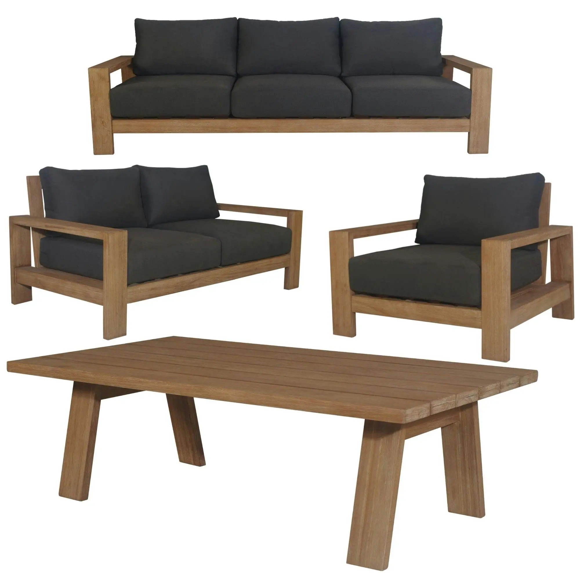 Stud 4pc Outdoor Sofa Set - Furniture