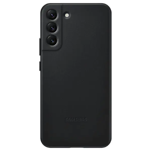 Samsung Leather Cover (Suits Galaxy S22+) - Black