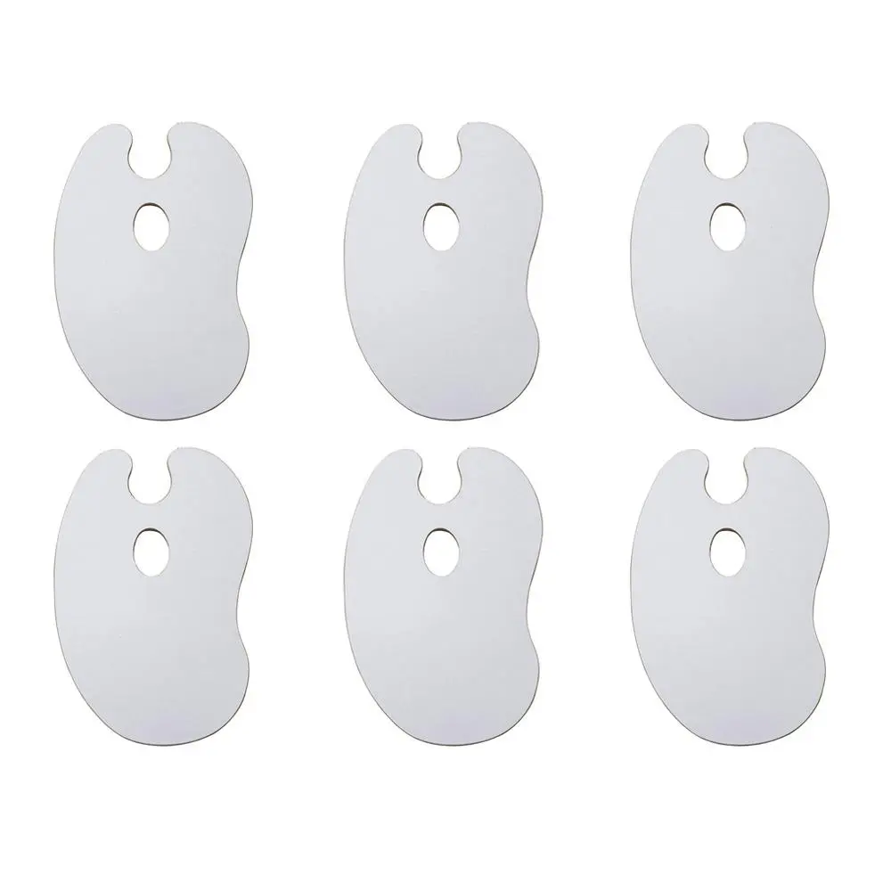 6x Jasart Kidney Pro Oil/Acrylic Painting Wooden Palette Art/Craft 30cm Small wh - Hobbies