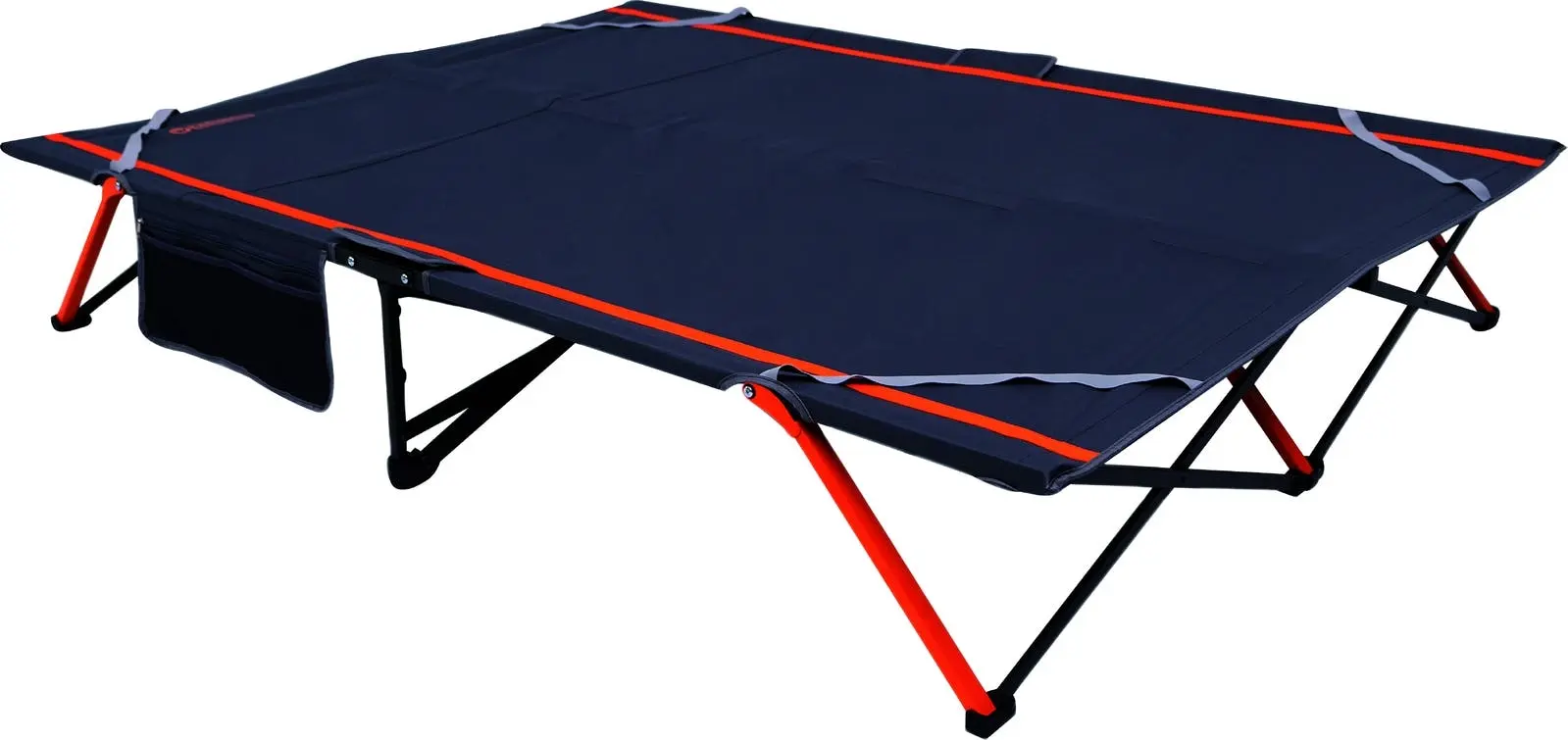 Wildtrak Easy Up 200x144cm Stretcher Outdoor Camping Queen Bed w/ Carry Bag Grey - Sports & Outdoor