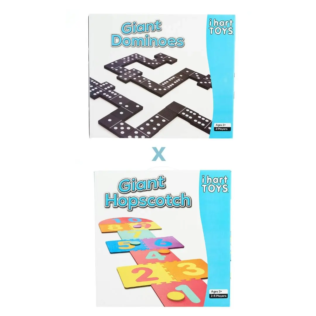 Giant Dominoes and Hopscotch Bundle Pack - Toys & Games
