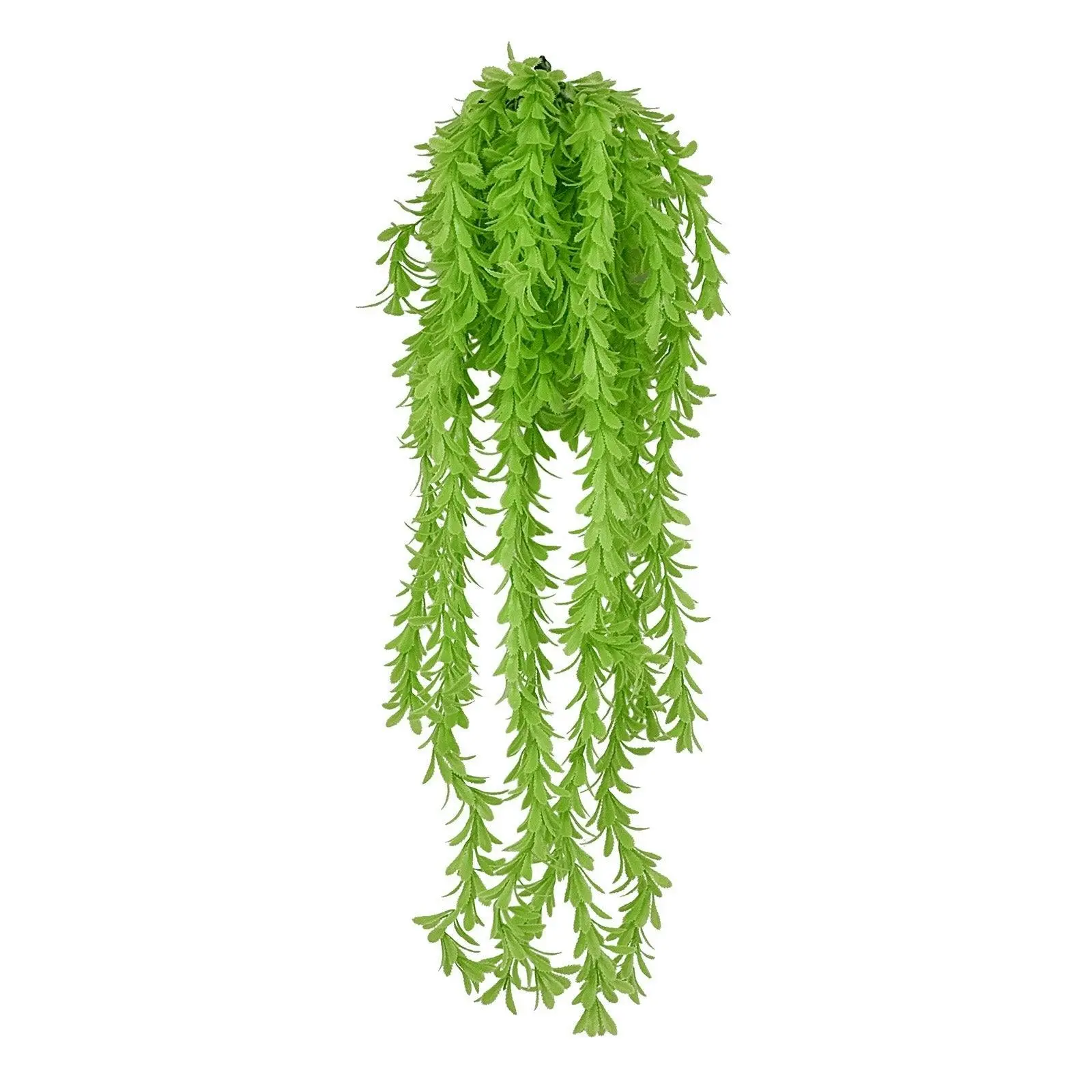 Artificial Light Green Water Thyme Hanging Plants 70cm Outdoor - Home & Garden