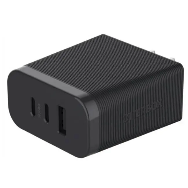OtterBox 72W 3 Port Premium Pro Fast Wall Charger - Black
