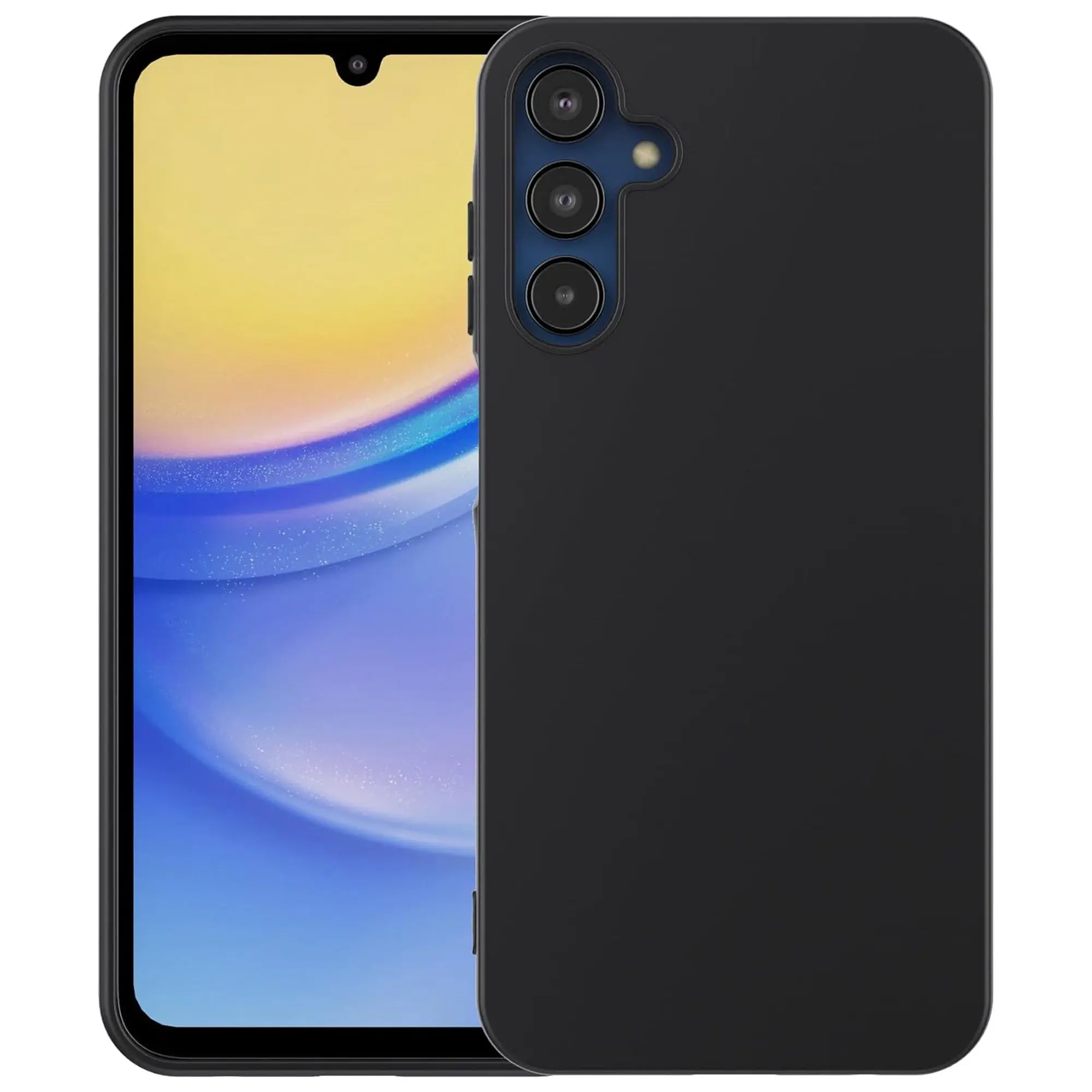 MEZON Samsung Galaxy A15 5G Slim Black Premium TPU Gel Back Case - Shock Absorption (Galaxy A15 5G, Gel Black)